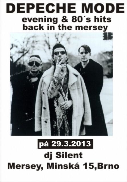 Plakát: Depeche Mode evening & 80´s hits Brno